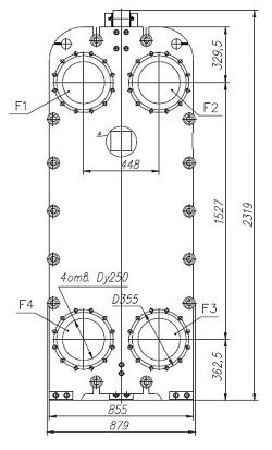 Габаритный чертёж ТПлР S140 IS.01.