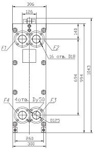 Габаритный чертёж ТПлР S18 IS.02.