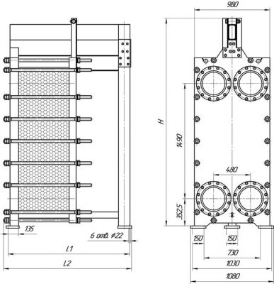 Пластинчатый теплообменник ЭТРА ЭТ-120X | Интернет-магазин TEPLOOBMENNIC.RU
