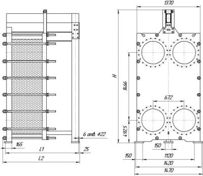 Пластинчатый теплообменник ЭТРА ЭТ-150 | Интернет-магазин TEPLOOBMENNIC.RU